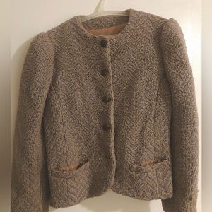 100% wool vintage 1950s jacket w/ button detail.